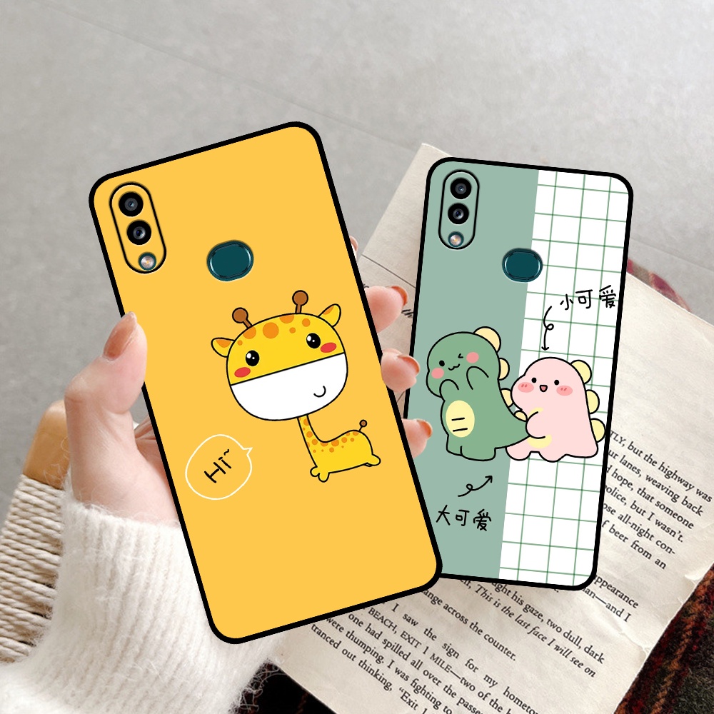Ốp lưng Samsung A10s in hình quả bơ, hươu, khủng long siêu dễ thương