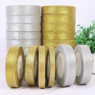 Ruy băng nhũ 1cm,ruy băng kim tuyến 1 phân