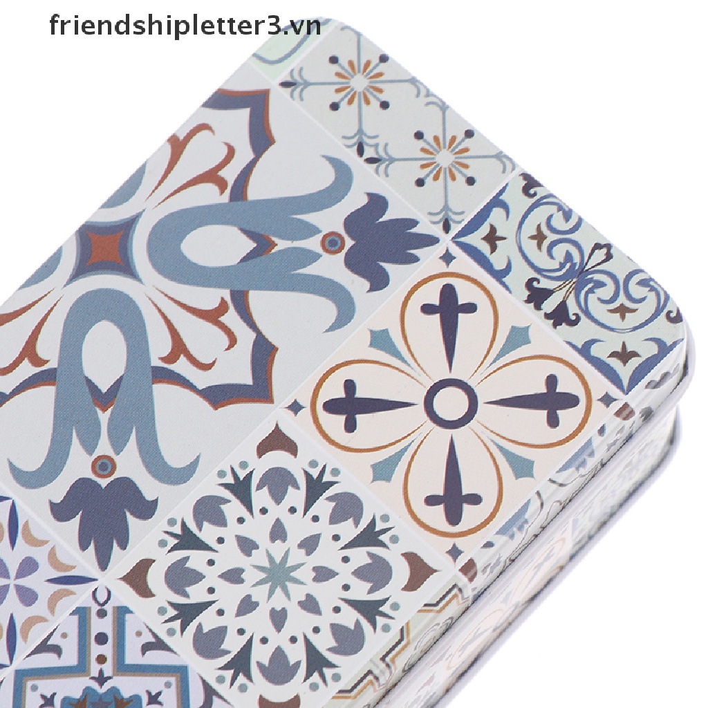 Hộp Thiếc Đựng Thuốc / Trang Sức Hình Chữ Nhật Kích Thước 11.5 * 6.5 * 4Cm