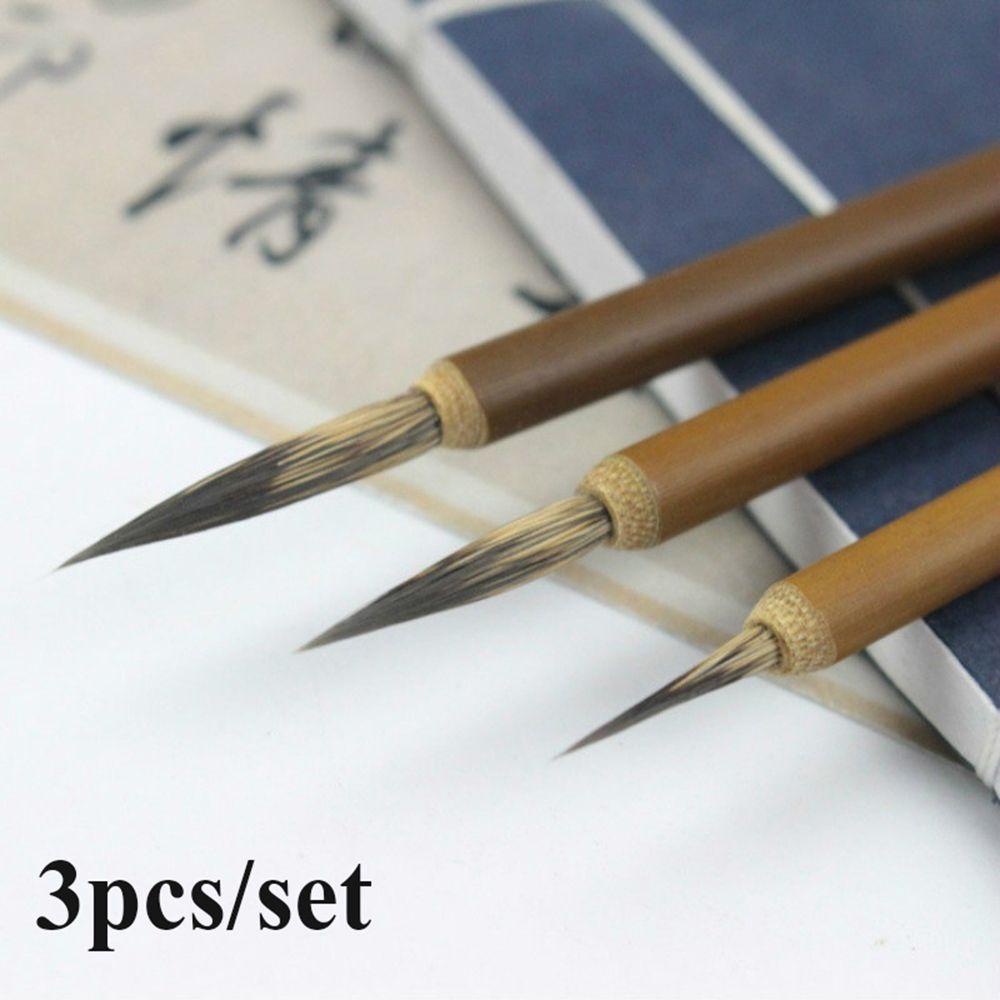 Set 3 Cọ Vẽ Tranh Sơn Dầu Chuyên Dụng