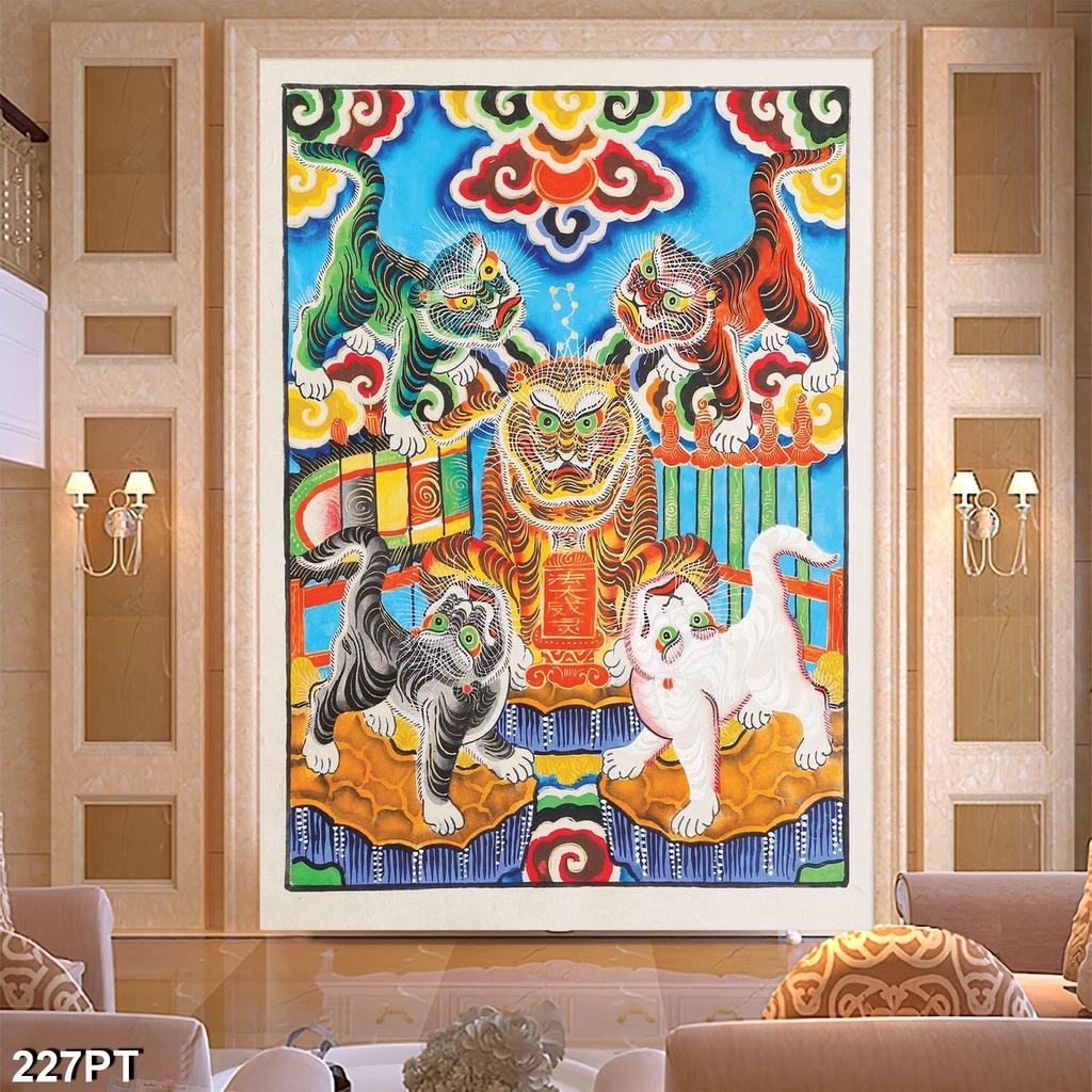 Tranh Vải Lụa 3D Cửu Huyền Thất Tổ