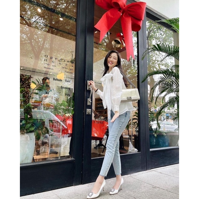 ÁO SƠ MI THE 19 CLUB VOAN TƠ PHỐI NƠ TIỂU THƯ ÁO KIỂU SIÊU XINH