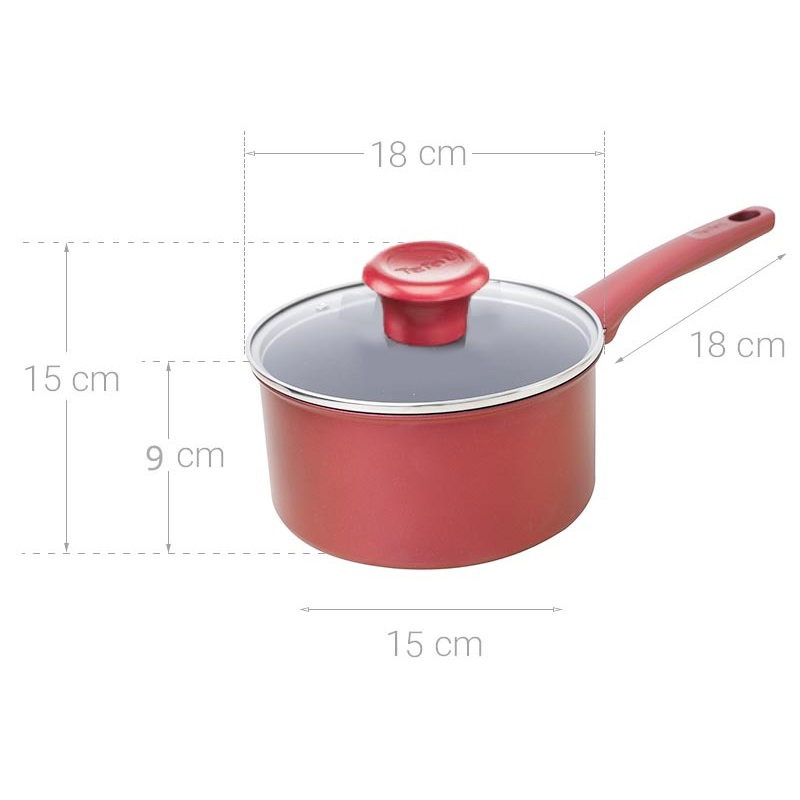 Quánh nhôm 18cm đế từ chống dính Tefal So Chef G1352395 - Hàng chính hãng