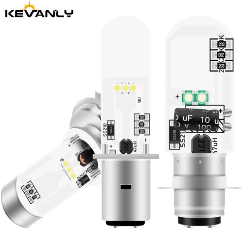 Đèn pha KEVANLY H4 BA20D P15D 3030 siêu sáng dành cho xe mô tô/xe tay ga