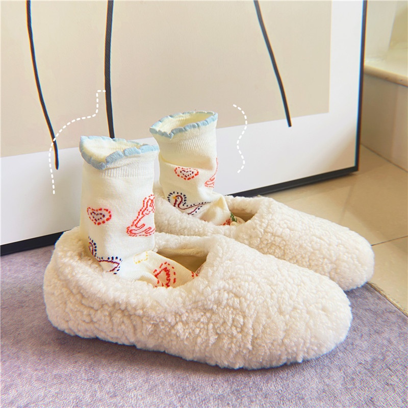 Vớ Cotton Cổ Vừa Họa Tiết Graffiti Thời Trang Xuân Thu Cho Nữ