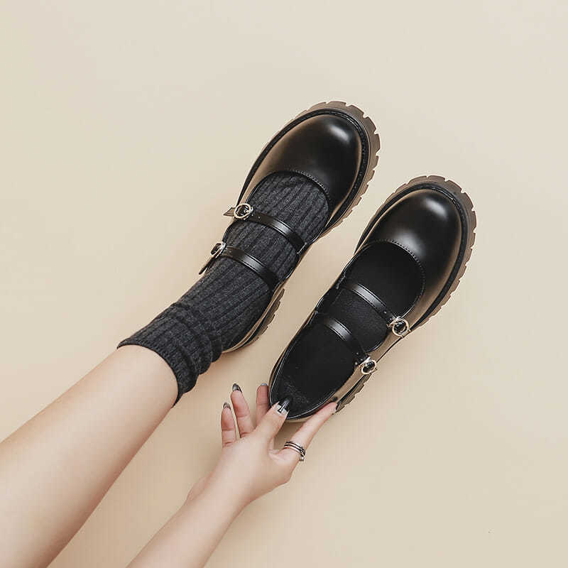 Giày Da Đế Dày Thời Trang 2021jkuni Cho Nữ | BigBuy360 - bigbuy360.vn