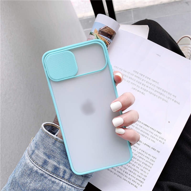 Ốp lưng iphone nắp trượt nhám 5/5s/6/6plus/6s/6splus/7/7plus/8/8plus/x/xr/xs/11/12/pro/max/plus/promax - Awifi Case P1-1