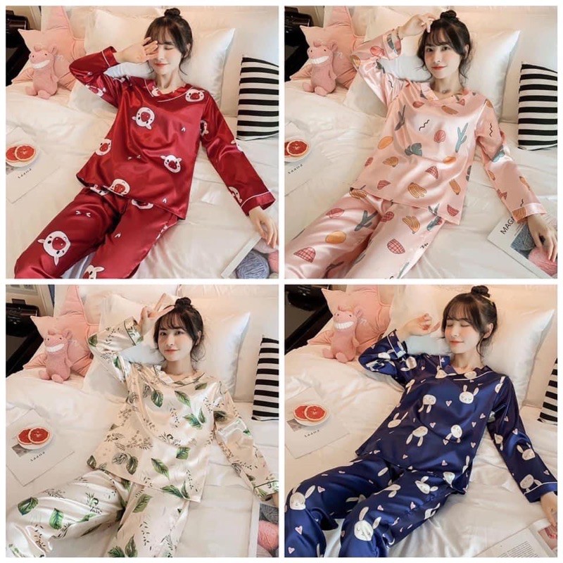 {TRẢ ORDER} BỘ NGỦ LỤA DÀI TAY | BigBuy360 - bigbuy360.vn