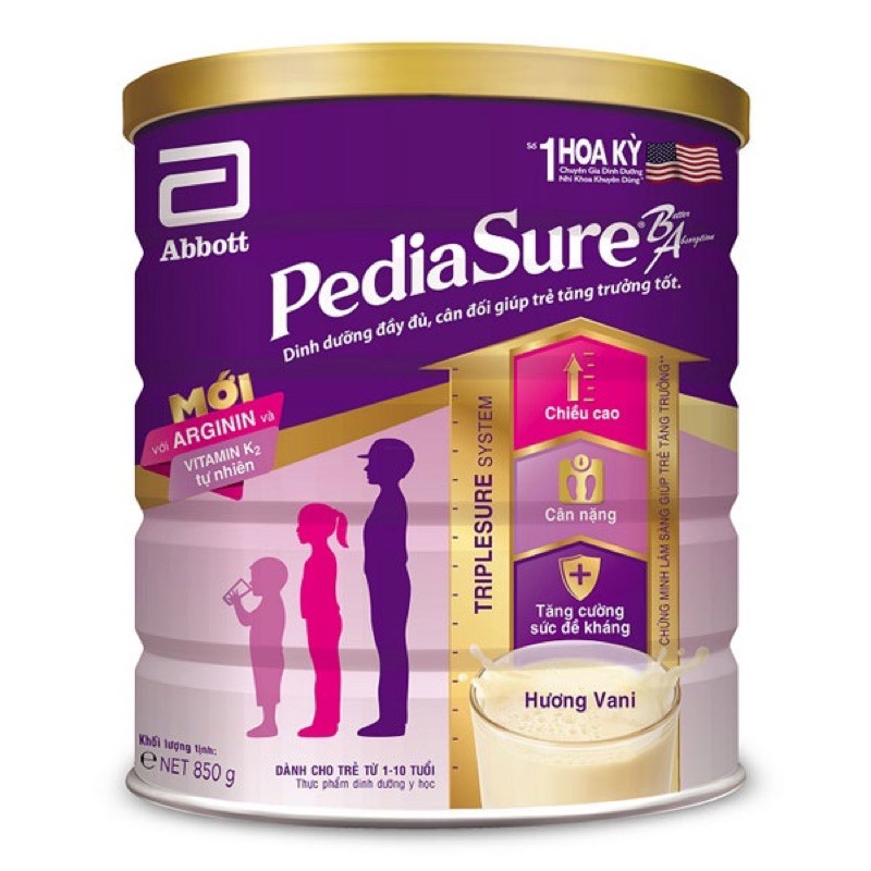 Combo 2 lon Pediasure 850gr