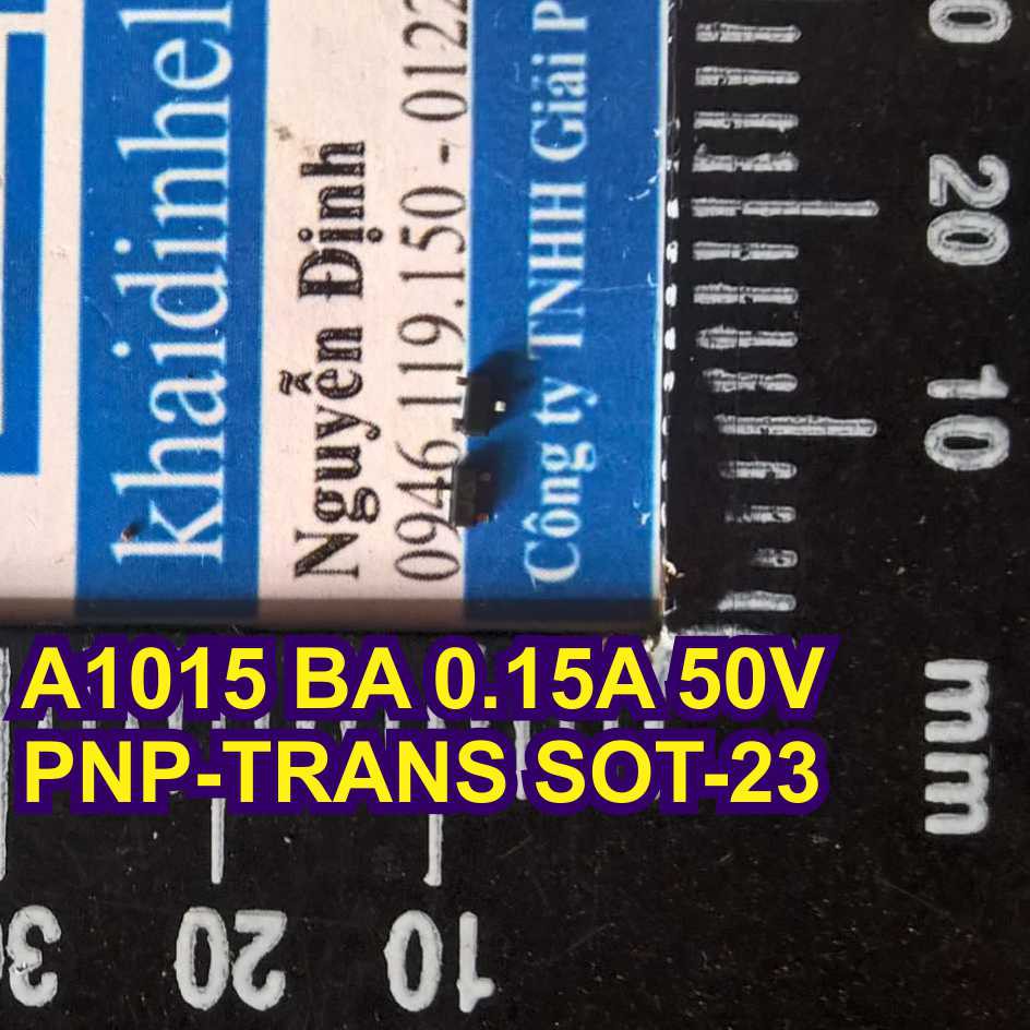 50 con A1015 mã SMD BA 0.15A 50V PNP nghịch SOT-23 (50 con) kde1538 | WebRaoVat - webraovat.net.vn