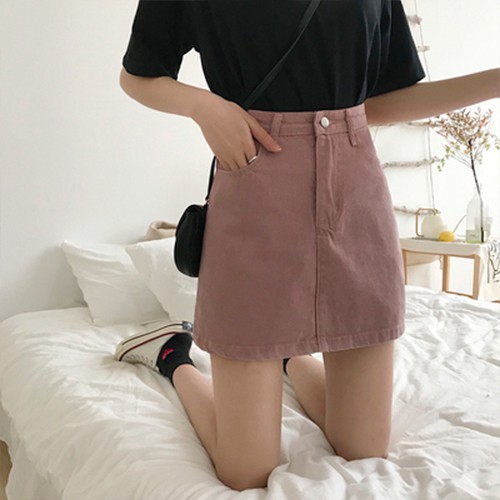 chân váy denim chữ a thời trang dành cho nữ | BigBuy360 - bigbuy360.vn