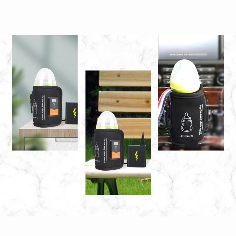 Thiết bị hâm nóng bình sữa em bé du lịch USB nhỏ gọn
