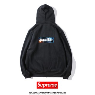 Áo Hoodie Vải Cotton In Chữ Supreme Thời Trang Cho Nam Nữ