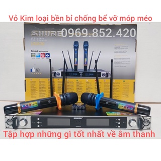 Micro không dây . Micro shure UGX 30 Thế hệ mới hát karaoke hay nhẹ chất lượng âm thanh sống động