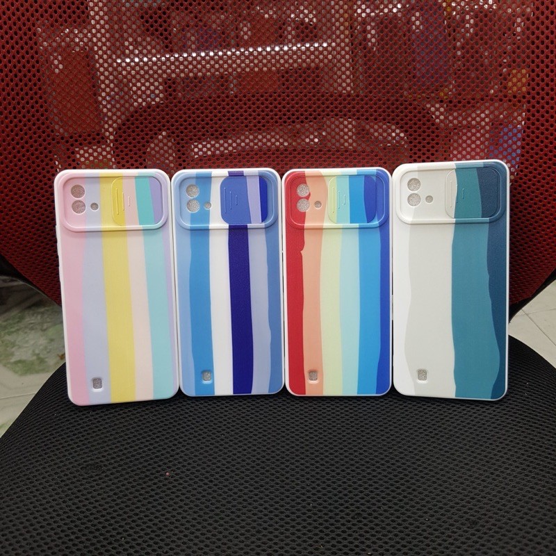 Ốp lưng Realme C20 dẻo cầu vồng bảo vệ camera | BigBuy360 - bigbuy360.vn