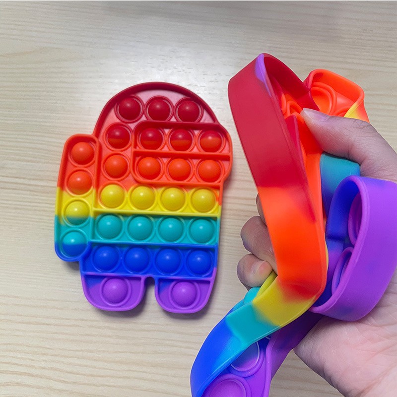 Đồ chơi Pop It, đồ chơi bóp bong bóng hình Among Us giúp trẻ giảm stress, hỗ trợ trẻ tự kỷ