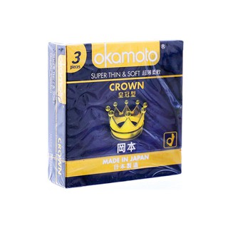 Hộp 3 BAO CAO SU OKAMOTO CROWN
