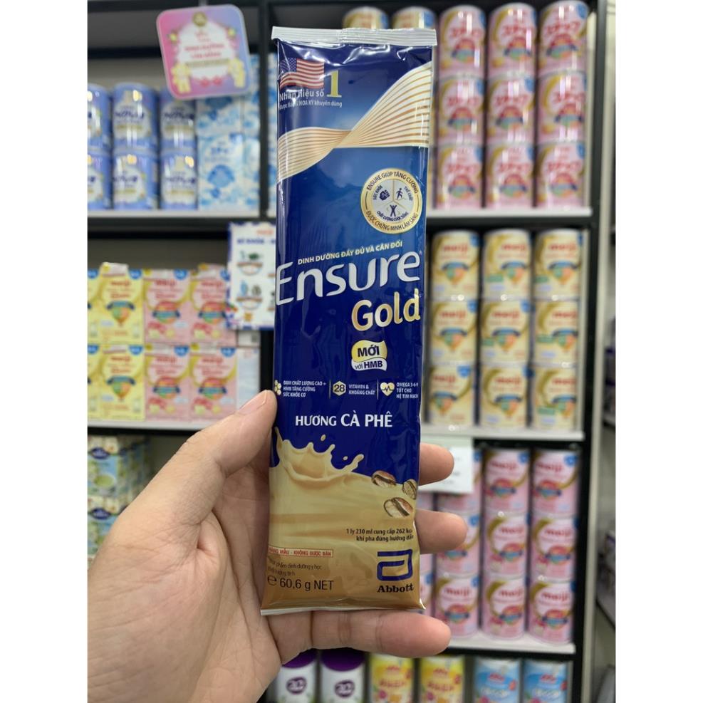 Combo 30 gói Ensure Gold vị vani, hạnh nhân, cafe