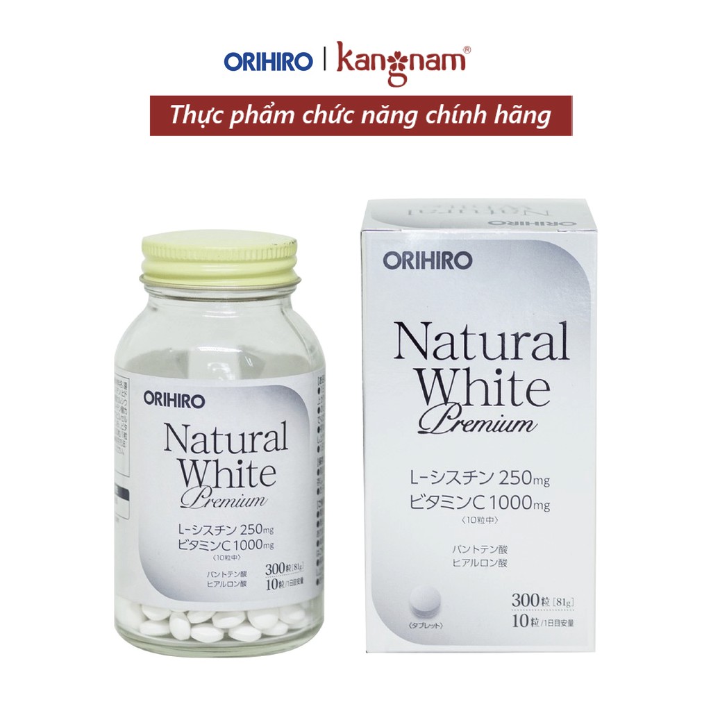 Viên Uống Trắng Da Natural White Premium Orihiro 300 viên