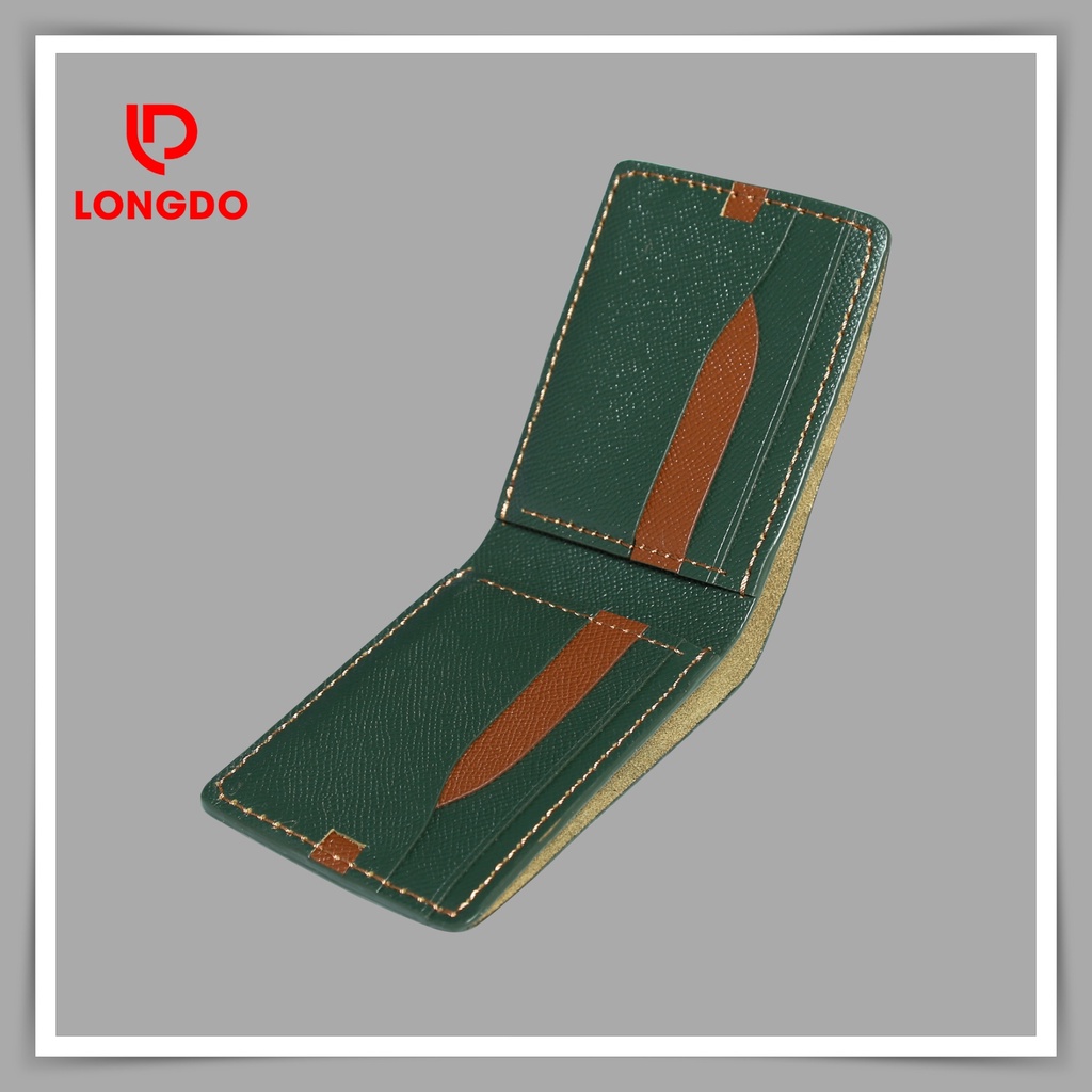 Ví da nam giá rẻ - Cam kết da bò thật 100% - Hàng chính hãng thương hiệu Longdo Leather - B05
