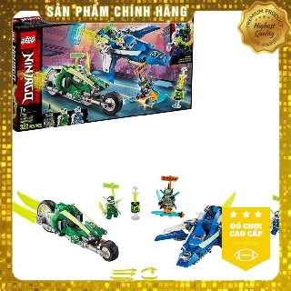 Đồ chơi lắp ráp Lego Ninjago Xe Đua Tốc Độ Của Jay Và Lloyd 71709