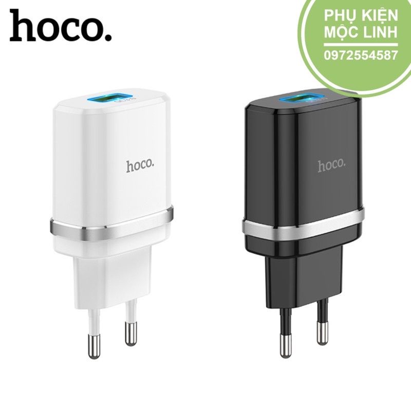 Củ Sạc Nhanh Chính Hãng HOCO C12Q - Cốc Sạc Nhanh 18W QC3.0