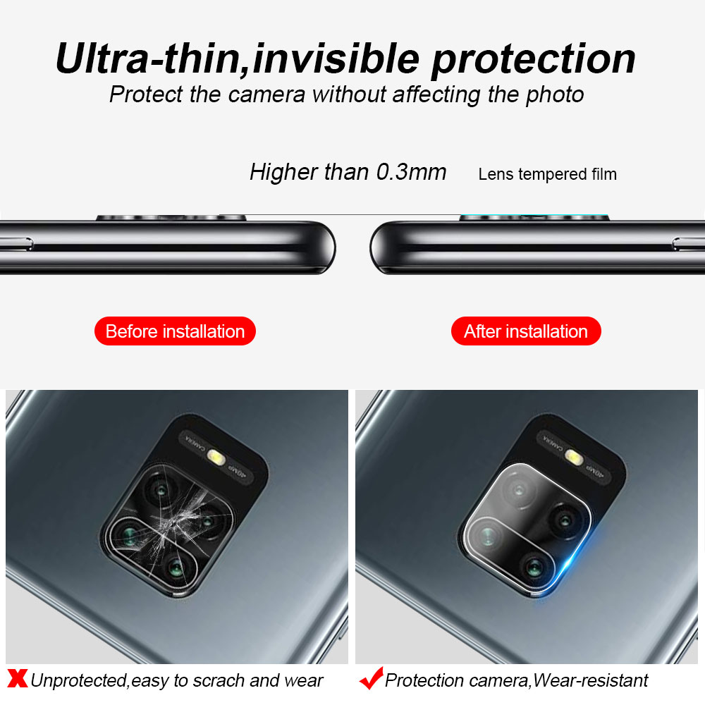 Miếng dán carbon bảo vệ màn hình 3 trong 1 cho Xiaomi Poco X3 Nfc Redmi 9a 9c Note 9s 9pro 8 7 Pro 10L