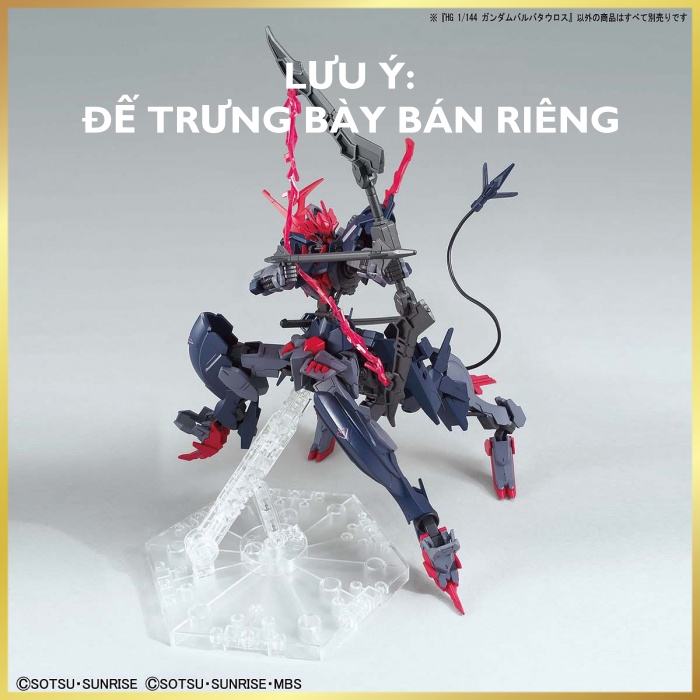 MÔ HÌNH LẮP RẮP BANDAI HG 1/144 BARBATAURUS GUNDAM - Đồ chơi xếp hình trí tuệ anime gunpla