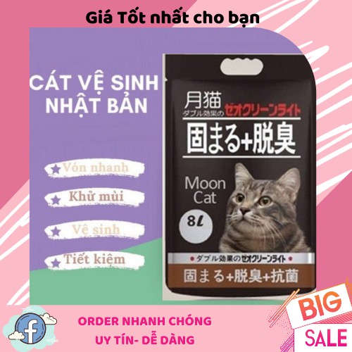 Cát vệ sinh cho mèo, cát nhật đen, cát Like, cát Catsme 8L cho mèo - Smile Pet Shop