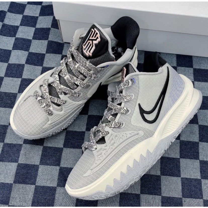 ✡Dây Giày Dạ Quang✡ Phù Hợp Dây Buộc Giày Phản Quang In Hình Hoa Cho Irving 4 kyrie low 4 EP
