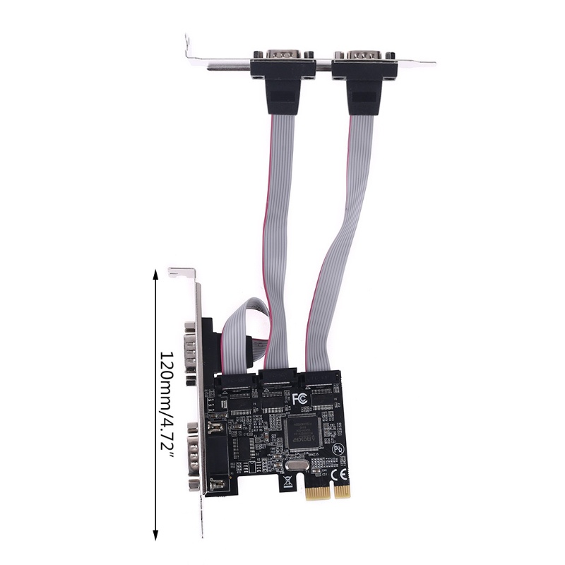 Bộ Chuyển Đổi Mở Rộng 4 Cổng TXB071 PCI Cho Card Mở Rộng RS232 DB9 COM PCIe