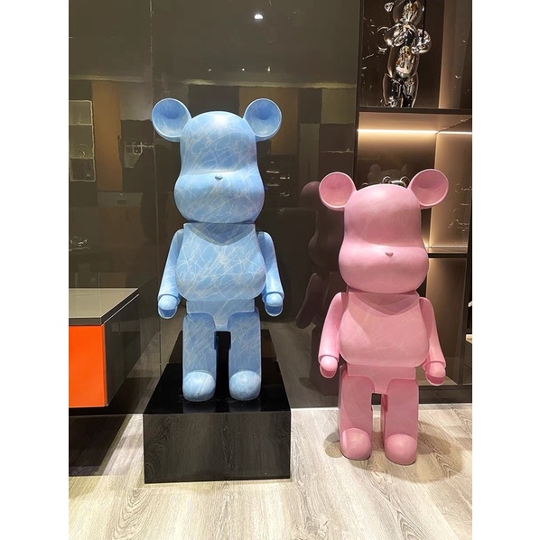 Tượng be@rbrick sóng nước màu pastel sz 80cm
