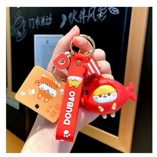 Móc khóa chó Shiba/Corgi dễ thương