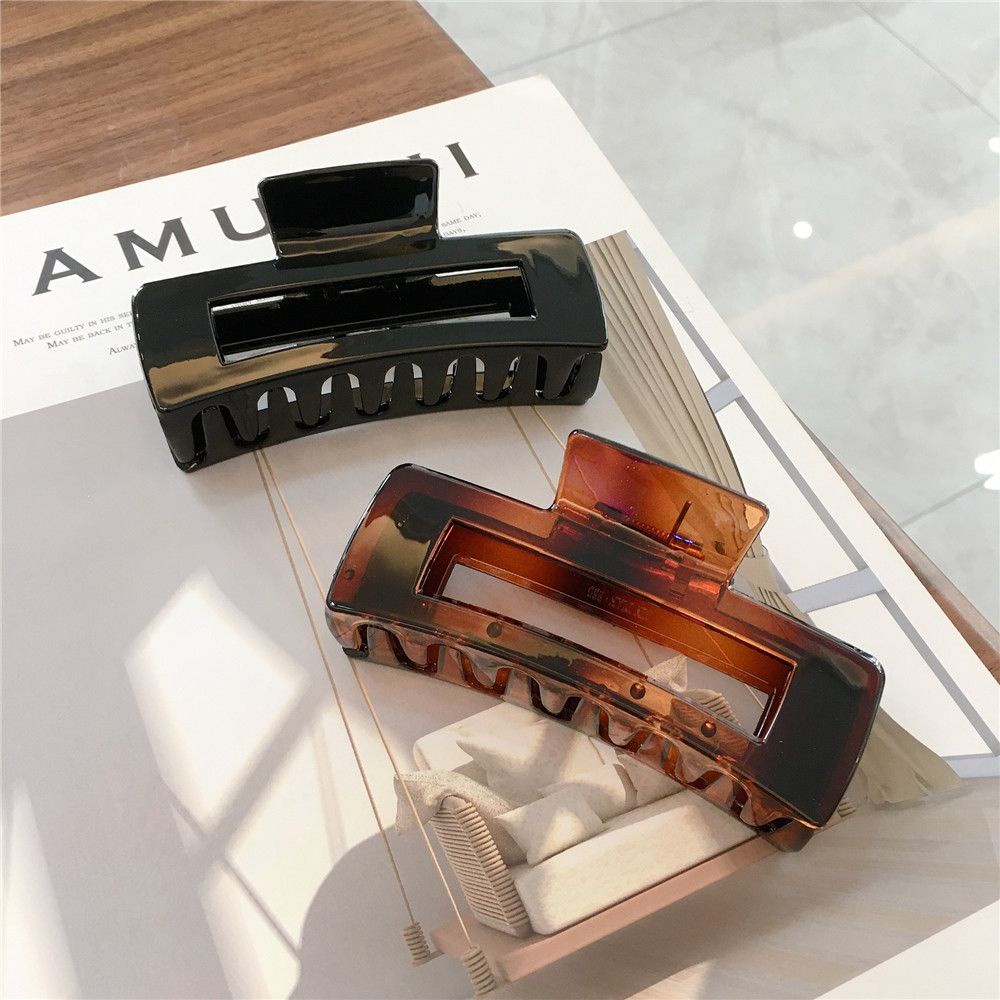 Kẹp tóc càng cua kiểu khoét rỗng bằng acrylic nhiều màu sắc xinh xắn cho nữ
