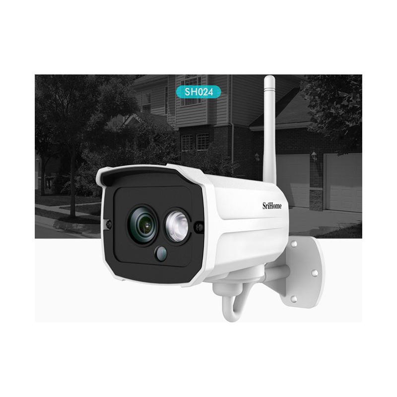 Camera wifi ngoài trời Srihome Sh024 , phát hiện chuyển động , chống nước