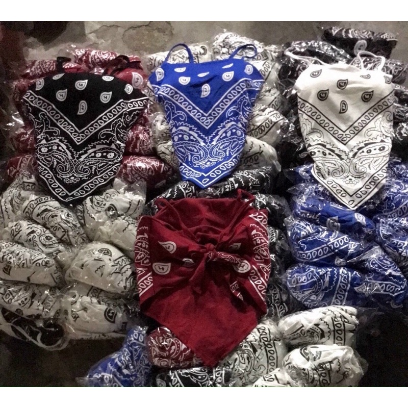 Áo yếm 2 dây hoạ tiết thổ cẩm boho