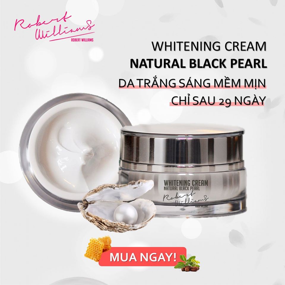 Kem dưỡng trắng và cấp ẩm mạnh mẽ Ngọc trai đen 20g ROBERT WILLIAMS Whitening cream | BigBuy360 - bigbuy360.vn