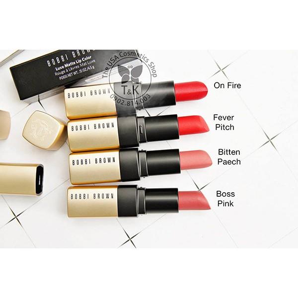 Son môi BOBBI BROWN LUXE MATTE LIP COLOR 4.5g