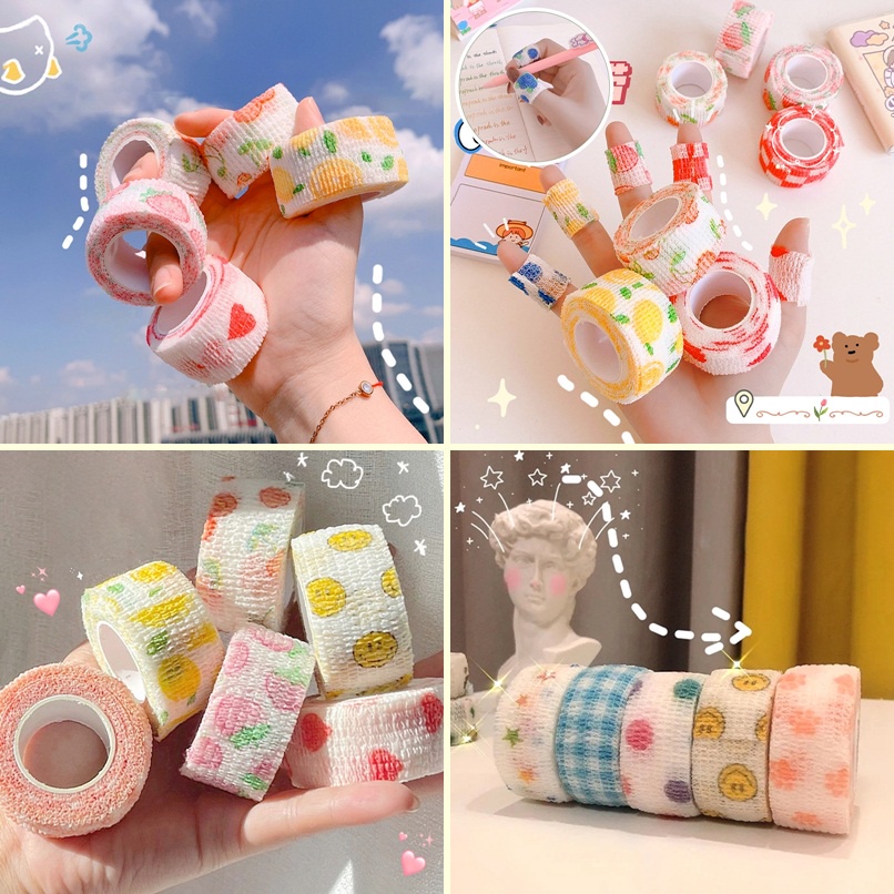Băng Quấn Ngón Tay Co Giãn Họa Tiết Dễ Thương