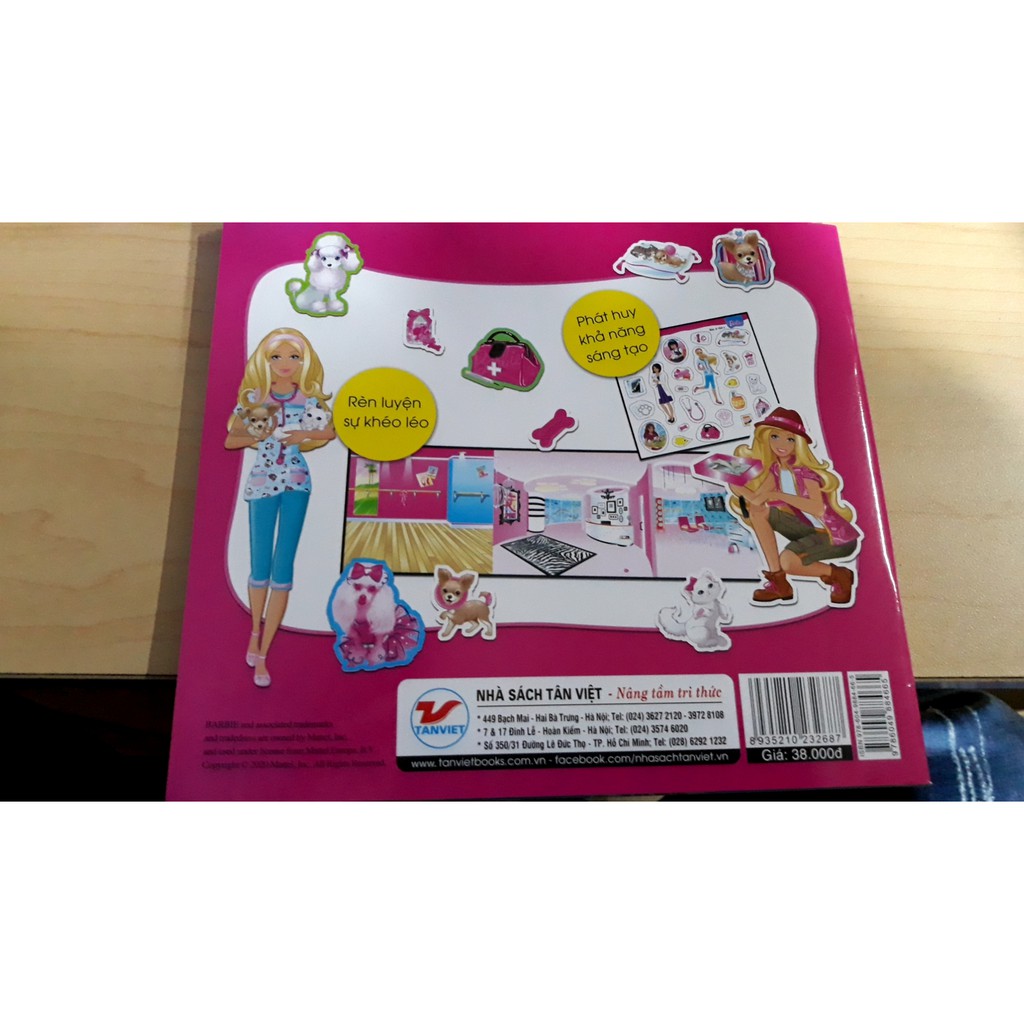 Sách - Barbie Bộ Sách Dán Hình Cuộc Sống Nhiều Niềm Vui - Tập 1