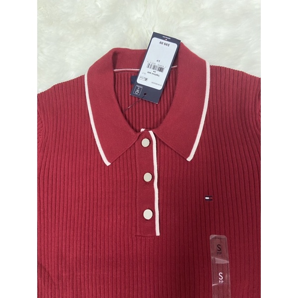 Đầm polo nữ thun len Tommy Hilfiger