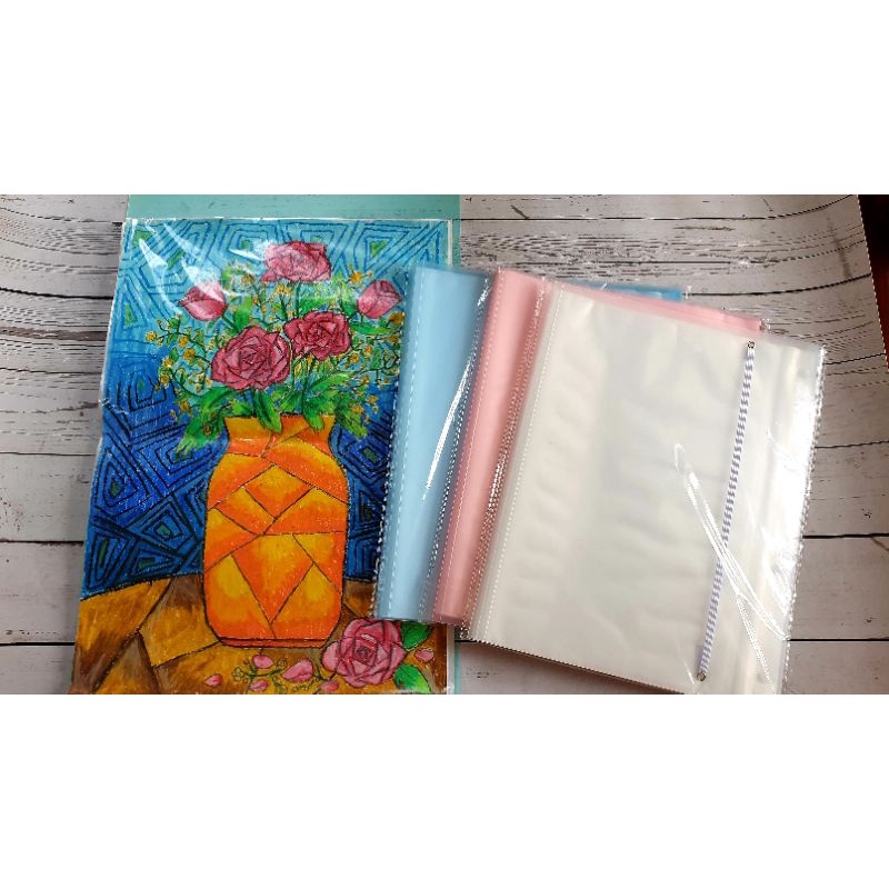 Lưu tranh a3 dạng gấp gọn, File cất trữ giấy tờ hồ sơ cỡ to a3