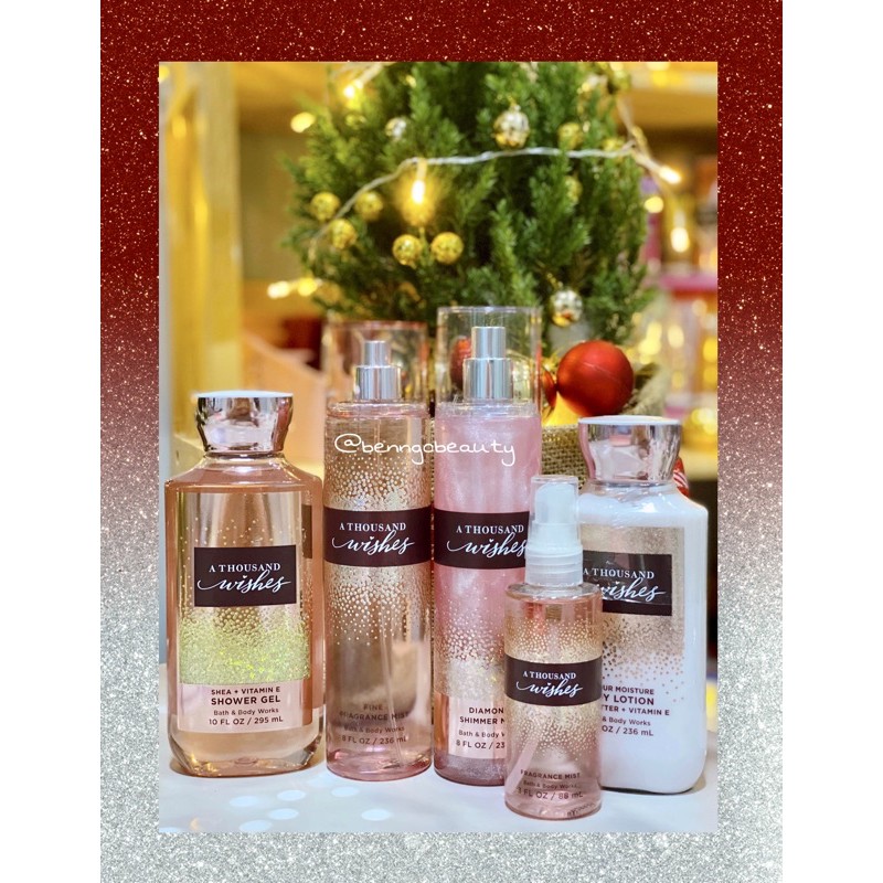 [BILL MỸ] A THOUSAND WISHES - BỘ XỊT THƠM DƯỠNG THỂ BATH AND BODY WORKS