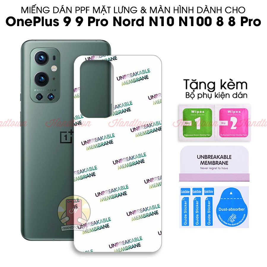 Miếng Dán PPF OnePlus 9 9 Pro Nord N10 N100 8 8T 8T Pro 7 7T 7 Pro 6 6T Nord 4G 5G Kính Cường Lực Dẻo Màn Hình /Mặt Lưng