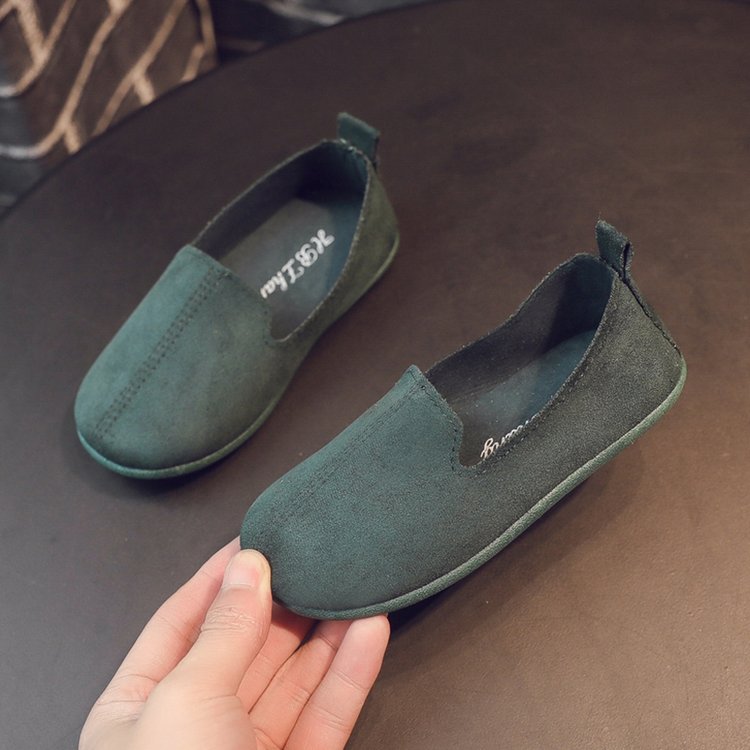 Giày Lười Thời Trang Màu Trơn Cho Bé Từ 2-6 Tuổi