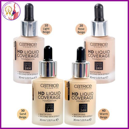 Kem Nền Catrice HD Liquid Coverage Foundation Lasts Up To 24h 30ml