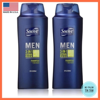 Sữa Tắm Gội Nam 3in1 Suave Men Mỹ 828ml
