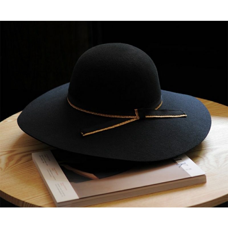 Mũ nỉ rộng vành nón rộng vành nỉ đẹp fedora Lh 0917399527