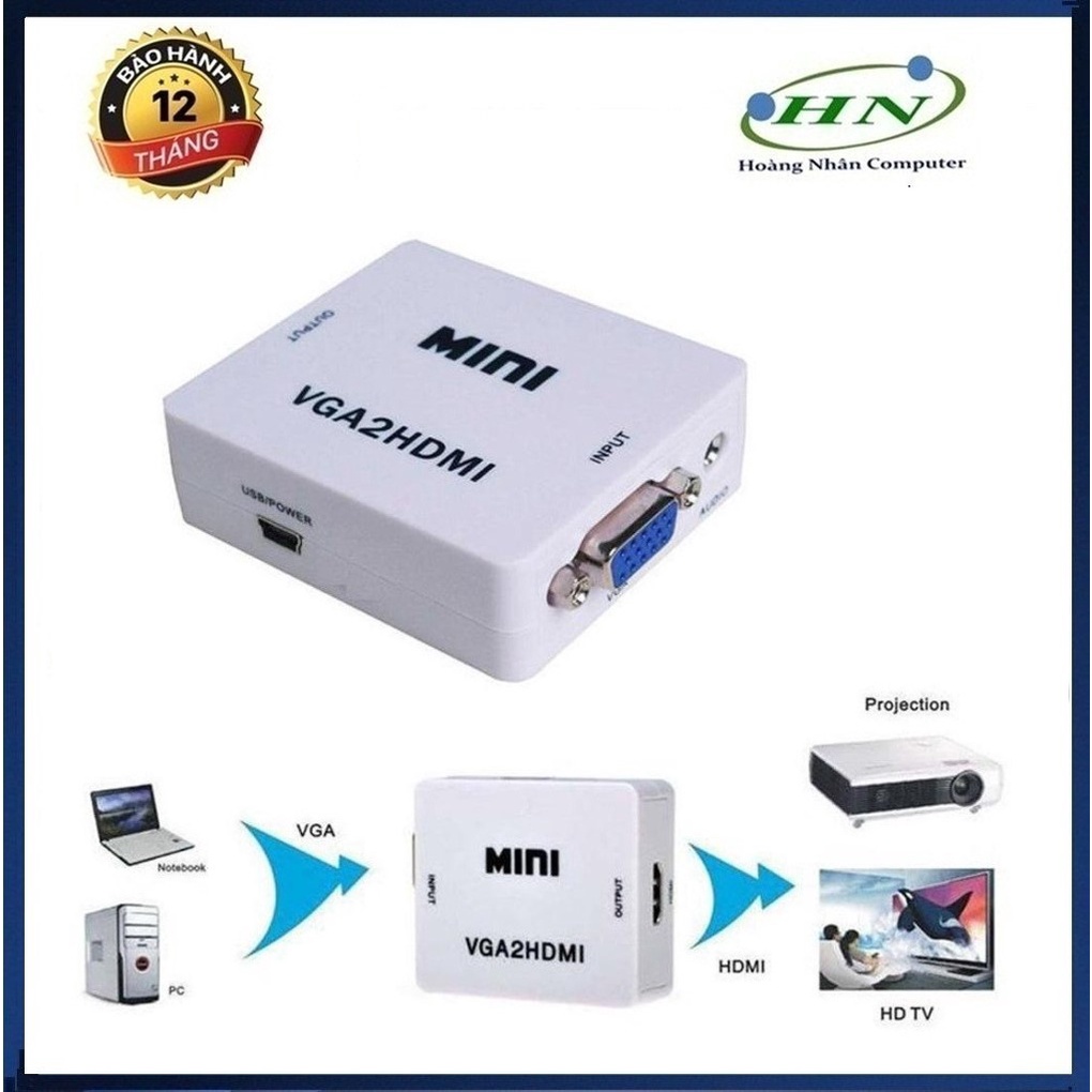 Box chuyển VGA ra HDMI HD MINI