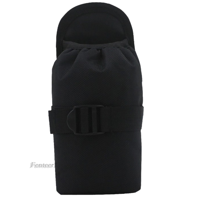 [FENTEER1]Oxford Fabric Molle Pouch Tactical Black Sport Bag Water Bottle Holder Belt